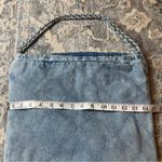 Elegant Denim Quilted Chain Shoulder Bag Blue Photo 2