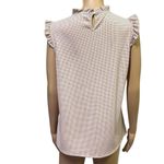 Adrianna Papell  Sleeveless Ruffled Cap Sleeve In Champagne Small Dot Womens M Photo 4