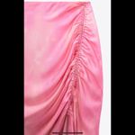 ZARA 2 piece matching set — pink Tie-Dye satin skirt & one shoulder blouse Photo 4