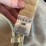Serra  Women's T-Shirt‎ Bra Lightly Lined Demi Coverage Underwire Beige Size 34B Photo 2