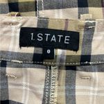 1. State NWT  Tan Windowpane Plaid Y2K Preppy Mini Pencil Skirt 0 Photo 6
