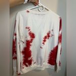 Red‎ and white tie die crew neck Photo 2