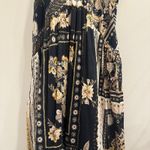 Isabel Marant Etoile Sabba Strappy Bandana Print Midi Dress Black Ochre Size 10 Photo 6