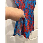 Jams World  Vintage Victoria‎ Pattern Top Made In Hawaii Women’s XS Teal Pink Photo 4