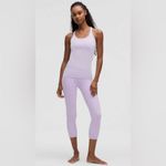 Lululemon NWT Ebb To Street Ribbed Tank Top Light Support Lavender Frost Size 12 Photo 1