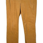 Talbots Heritage Corduroy Pants Women's Size 14 Golden Yellow Straight Leg Photo 0