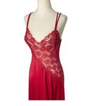 VINTAGE VAL MODE Maxi Nightgown Dress Red Size M Photo 1