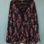  Tops Torrid Floral Chiffon Lace Up Top plus size‎ 00 Photo 1