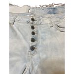 Kancan Signature Mid Rise Flare Jeans Tie Dye Look Button Fly Destroyed Sz 32 RE Photo 1