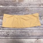 Koru Swimwear Tan Nude White Bandeau Bikini Top NWT Medium No Padding Swirl Bow Photo 5