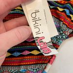 The Bikini Lab 🌞NWT multicolored tribal triangle top A60 Photo 5