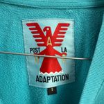 Post LA Adaptation Womens Sweatshirt Size S Cropped Crew Neck Blue‎ Pullover Blue Photo 3