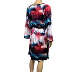 Nicole Miller  Half Sleeve V Neck Drawstring Waist Midi Dress With Pockets XXL Photo 5