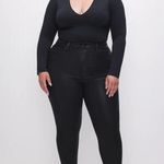 Good American  Good Legs Black Coated Skinny Jeans Plus Size 24 NWOT Photo 10