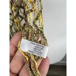 Luxe Italian Viscose Net Scarf Shawl Metallic Gold Brown Green Fringe Photo 2