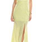 Line and Dot Lime Green Sequin Gown Spaghetti Strap Evening Dress Formal Party Photo 0