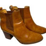Madewell ‎ Regan boot pull on Boots Size 7 Saddle BROWN Booties Short Heeled Photo 0