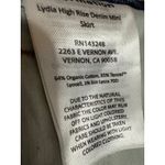 Reformation Lydia Blue Dark Wash High Waisted Mini Denim Jean Skirt Size 26 Photo 4