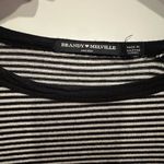 Brandy Melville  Black and White Striped Tee Photo 1