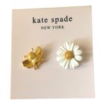 Kate Spade New York NIP Charming All Abuzz Bee Stud & Daisy Whimsical Earrings Gold Photo 0