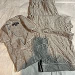 Loft  Gray Short Sleeve Pajama Top Photo 14