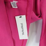 St. John  Knits Milano Knit Peplum Blouse in Bright Pink Scoop Neck Size 6 Wool Photo 4