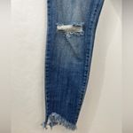 Pistola  Distressed Chewed Hem Crop Skinny Blue‎ Jeans Photo 2