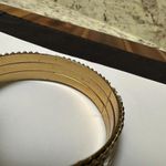 Indian Style Gold Tone Flower Mesh Bead & Rhinestone Bangle Bracelet 7 3/4 Inch Photo 8