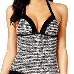 Hula Honey Bump in the Road Printed Push-Up Halter Tankini Top. Size XS Photo 0