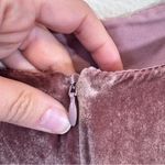 Madewell Blush Pink Crushed Velvet Wide Leg Jumpsuit Womens 8 Casual Sleeveless Photo 3