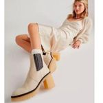Free People NIB!  Leather James Chelsea Chunky Boot in White - Size EU 37 Photo 2