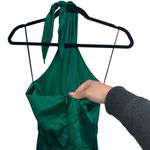 Amanda Uprichard X Revolve Mezcal 100% Silk Maxi Gown In Dark Green Photo 6