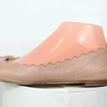 Chloé Chloe Lauren Gold Metallic Scalloped Made Italy Sz US 39.5 Sz 8.5Flats Shoes Photo 2