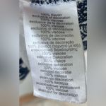 Stella & Dot  White/Navy Swim Cover Embroidered Lace Shirt, Tie Waist; size M Photo 7