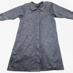 London Fog 1980s  Floral Water Resistant Wool Lined Transitional Trench Coat 12P Photo 5