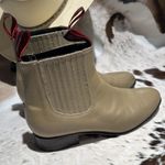 Red Diamond Leather Chelsea Boot Beige Size 28 A11 Photo 2