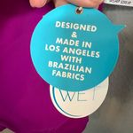 WET Swimwear One Piece Swimsuit Size XS Bonnie‎ Houndstooth Long Sleeve NWT Purple Photo 5