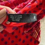 Cynthia Rowley  Reversible Red Polka Dot Paisley Scarf Polyester Photo 2