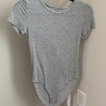 American Eagle Grey Bodysuit Photo 0
