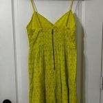 Alice + Olivia 'Fae' Eyelet Sleeveless Mini-Dress Lemon Sorbet Size 6 Photo 6