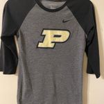 Nike Womens Dri-Fit Purdue University Boilermakers 3/4 Sleeve T-Shirt Size XS Photo 0