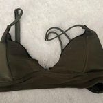 Olive green bathing suit top Size XL Photo 0