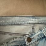 The Loft EUC modern skinny light indigo distressed jeans Photo 3