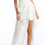 Anthropologie Lioness swiss dot white surplice maxi dress medium bridal wedding Photo 0