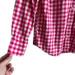 J Crew Women Top XS Pink Buffalo Check Long Sleeve Button Up Preppy Cowgirl Photo 9