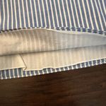 J.Crew light blue & white striped v-neck cotton sleeveless top size 10 Photo 5