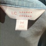 LC Lauren Conrad  blue short sleeve button up blouse Photo 5