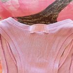 SKIMS pink cotton ribbed tank top Photo 4