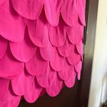 LULU BRAVO | 90s Vintage Hot Pink Silk Scalloped Scales Skirt | Size 6 Photo 2