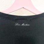Love moschino Women’s Tea and Coffee Black Long Sleeve Graphic Top Size 4 Photo 2